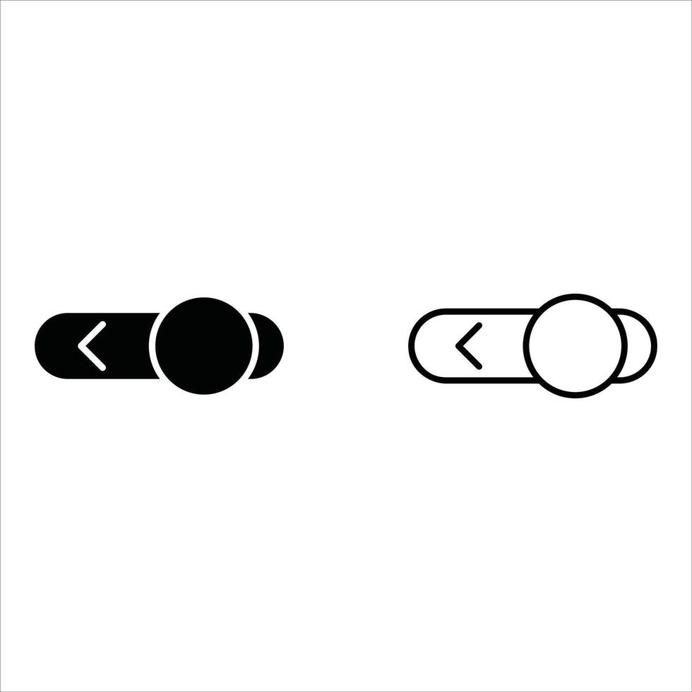 lock slider icon isolated sign symbol illustration - high quality black style icons vector