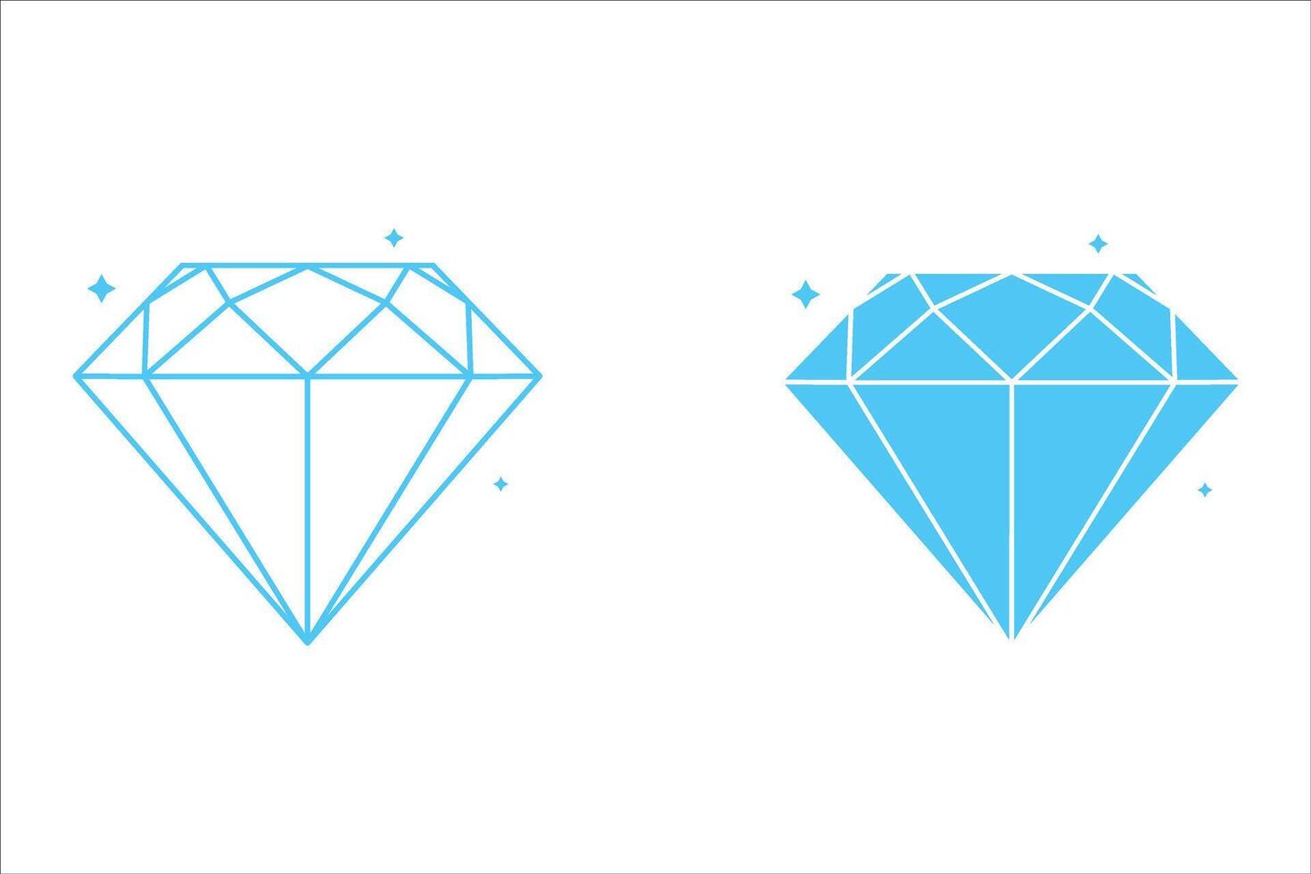 Brilliant crystal icon isolated on white background vector
