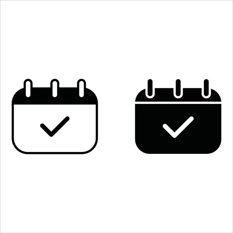 Calendar icon illustration. Calender sign and symbol. Schedule icon symbol vector