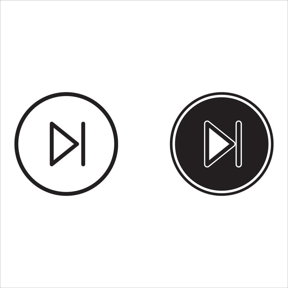 Forward Icon and Symbol vector