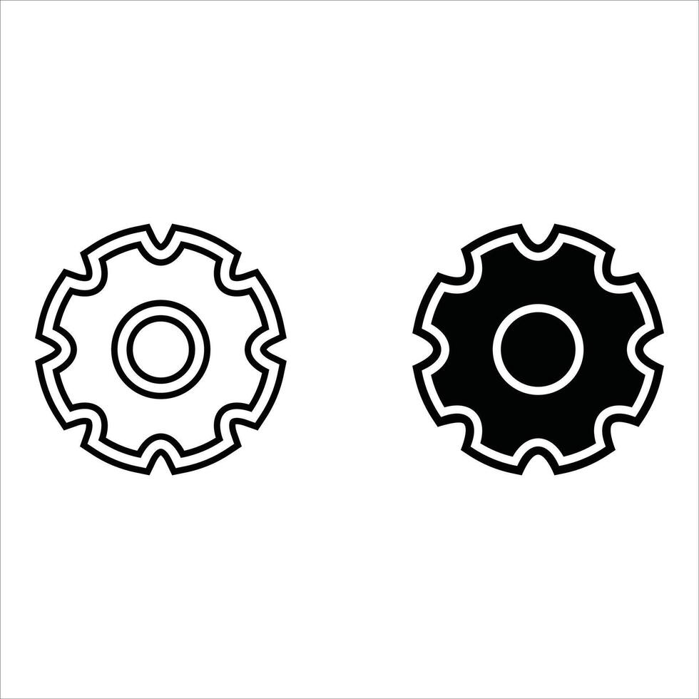 Gear icon isolated,cogs,Settings with flat style vector