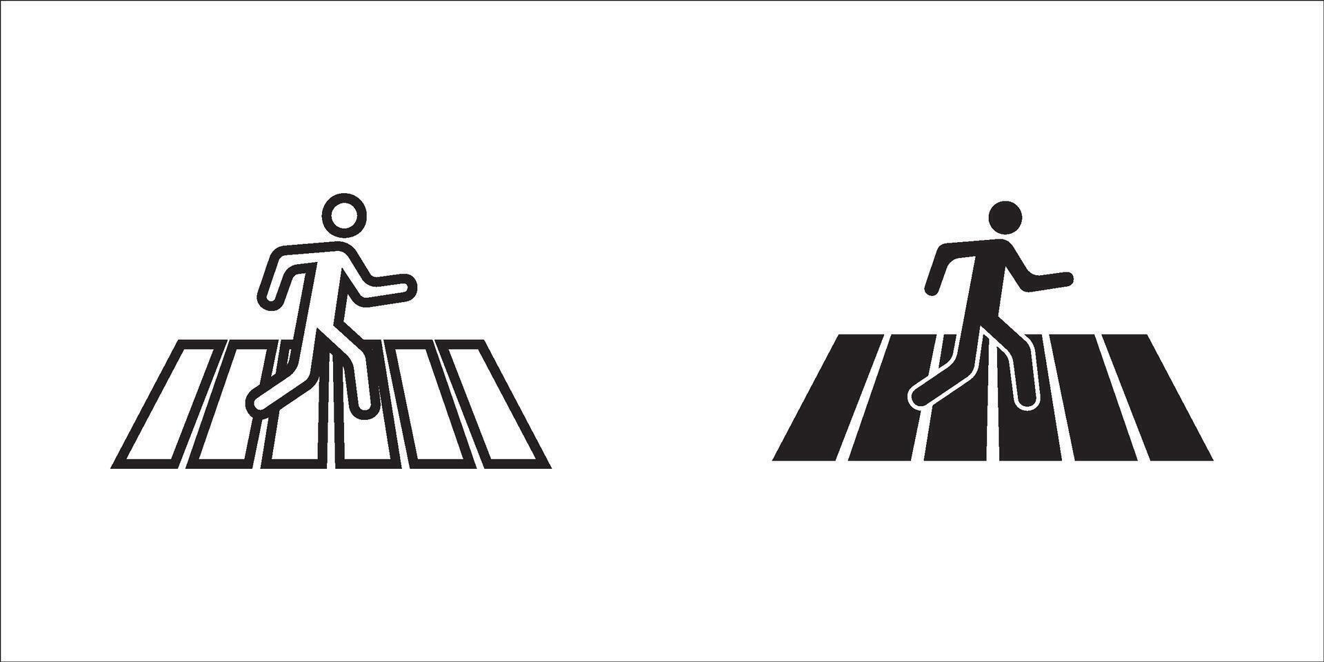 Crosswalk icon. illustration. eps 10. vector