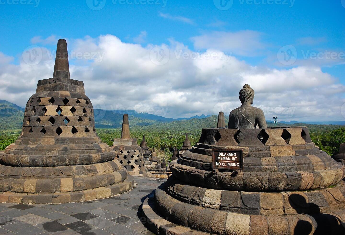 Borobudur Temple in Yogyakarta in Indonesia photo