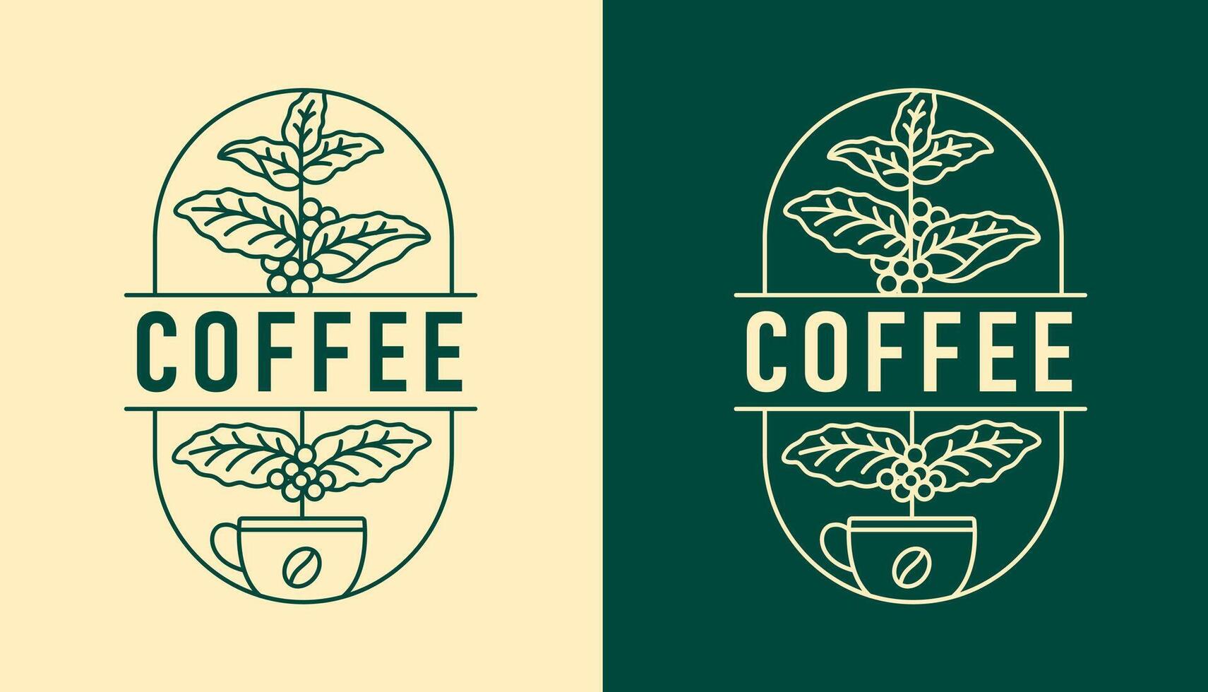 Nature coffee design template vector