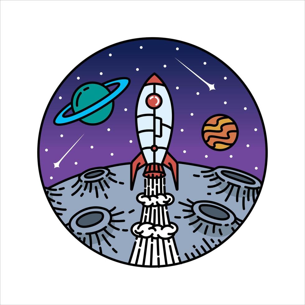 Scenery space in the frame illustration vector