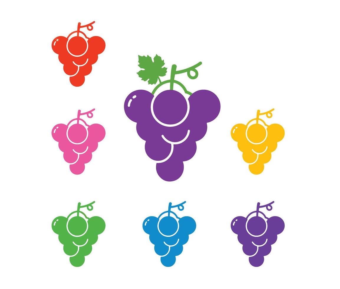 Creative and Eye-Catching Grapes Graphics for Unique Design Concepts vector
