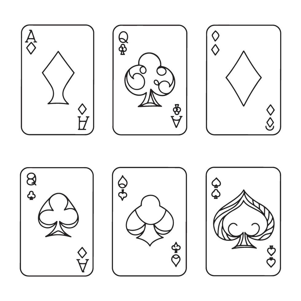 Playing Card Artwork Creation Guide Step Drawing for Perfect Illustrations vector