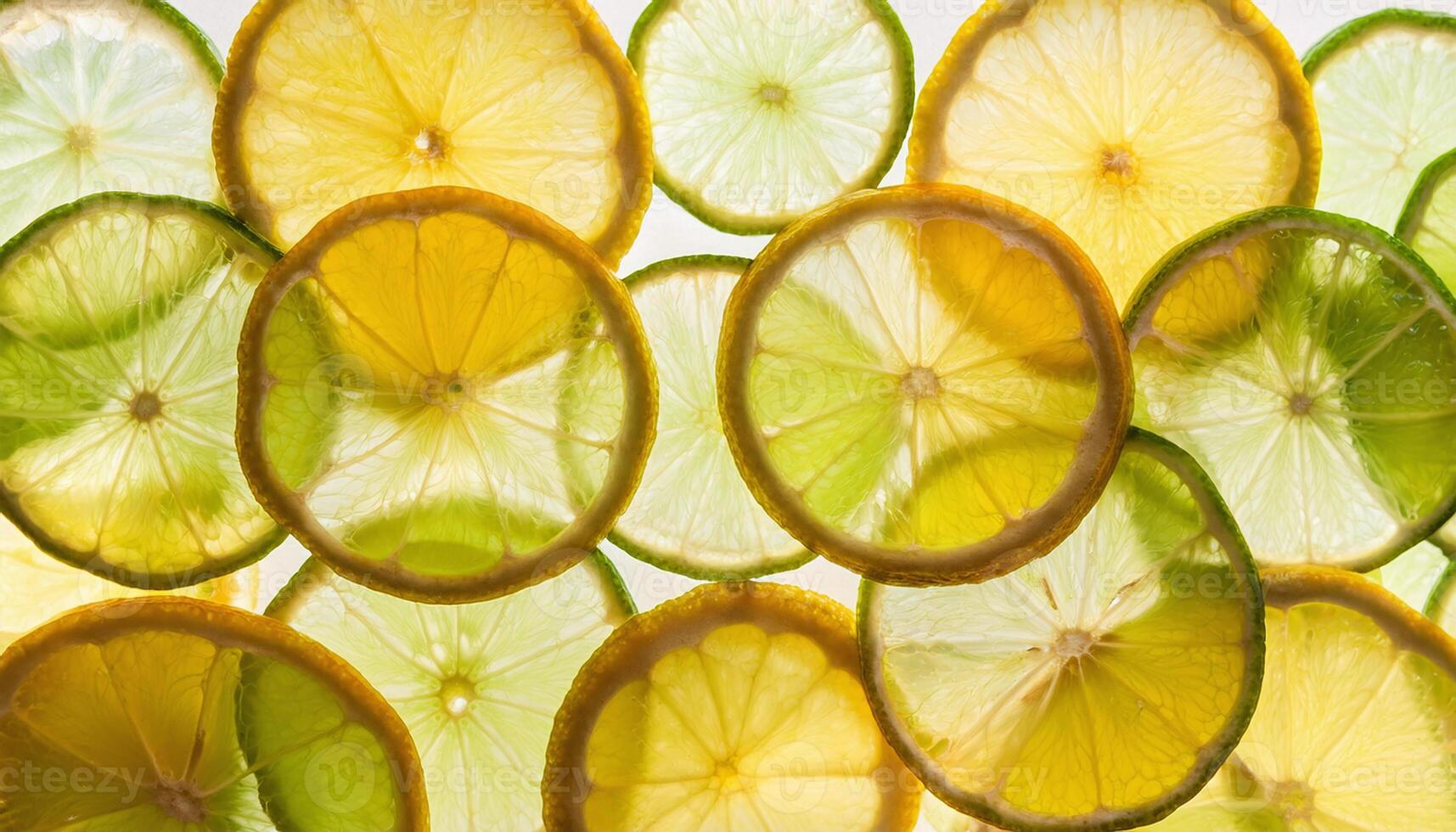 Lemon and Lime Slices Background photo