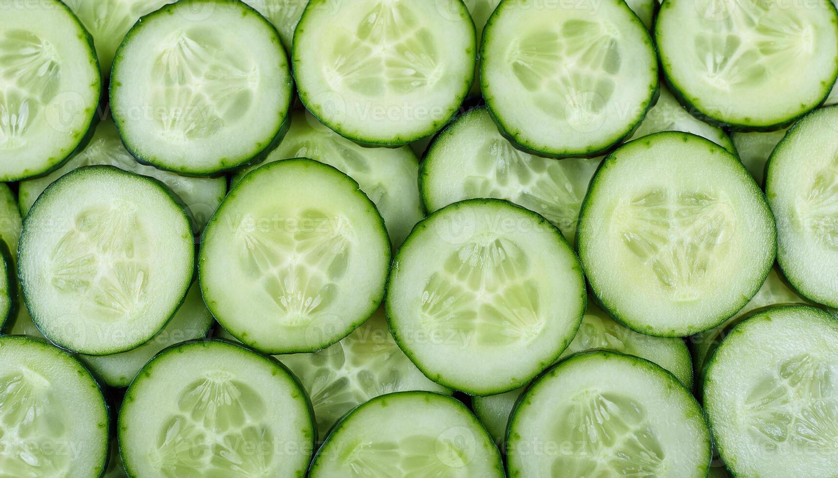 Cucumber Slices Background photo