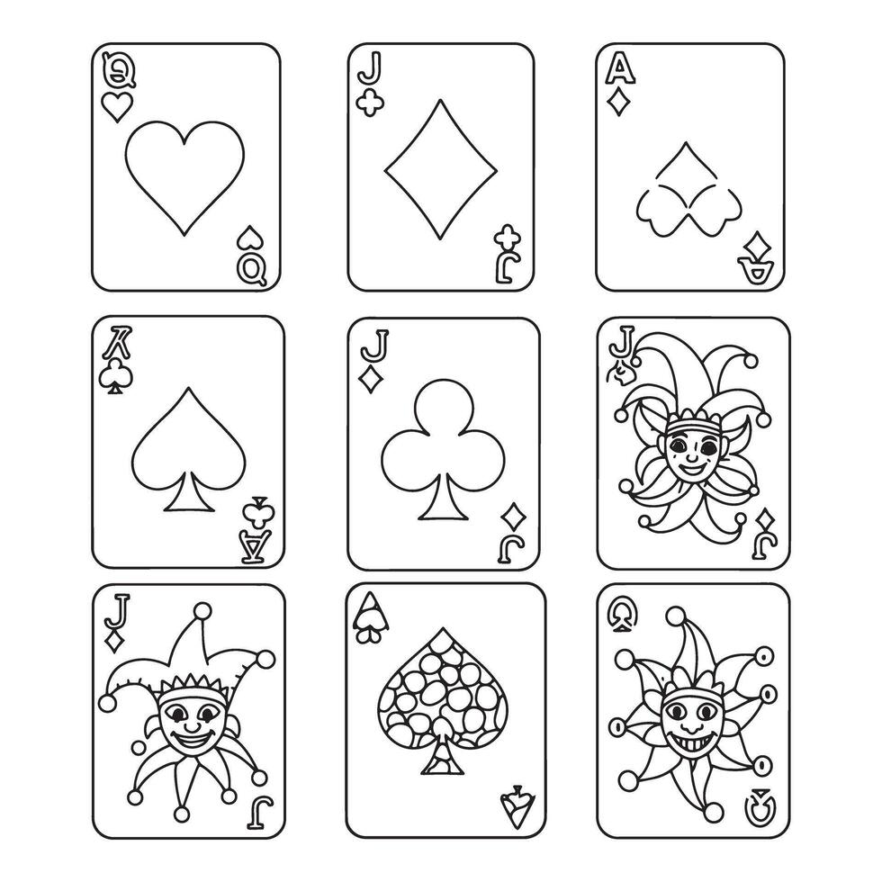 Detailed Playing Card Drawing Tutorial Learn Artistic Techniques for Realism vector