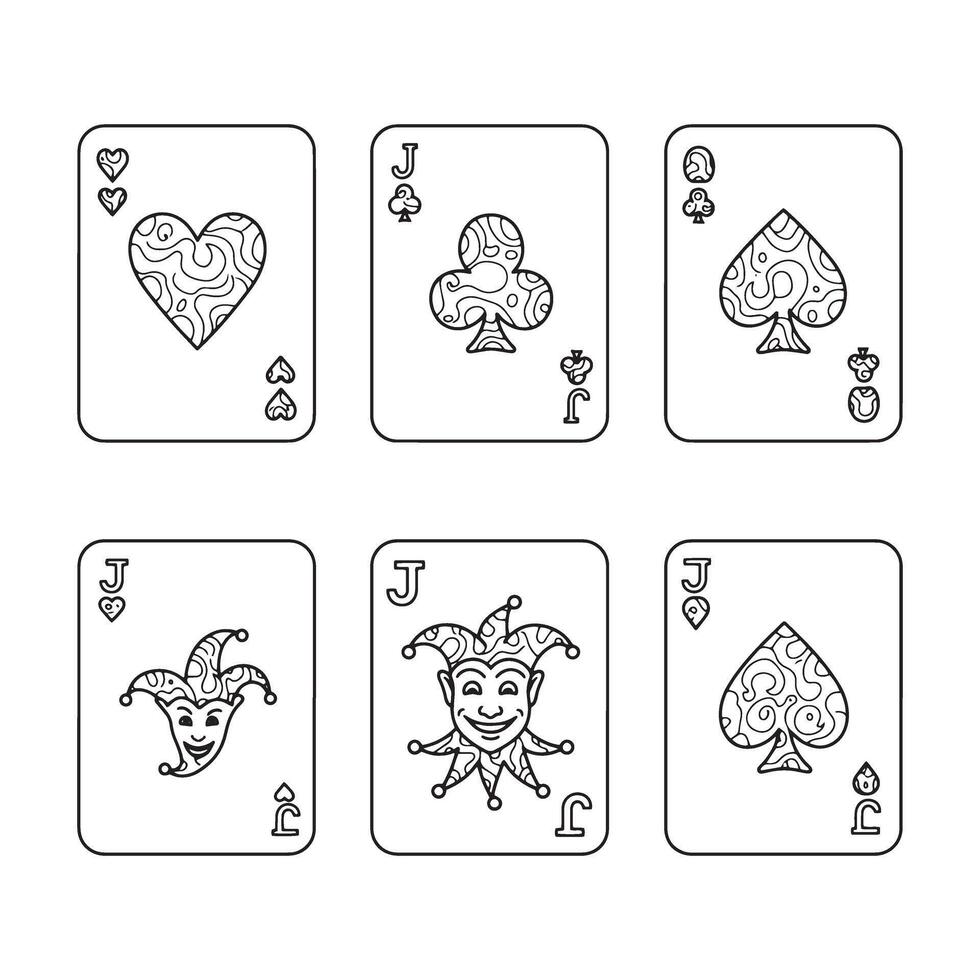 Ace and Jack Playing Card Art Learning Sketching and Shading Methods Explained vector