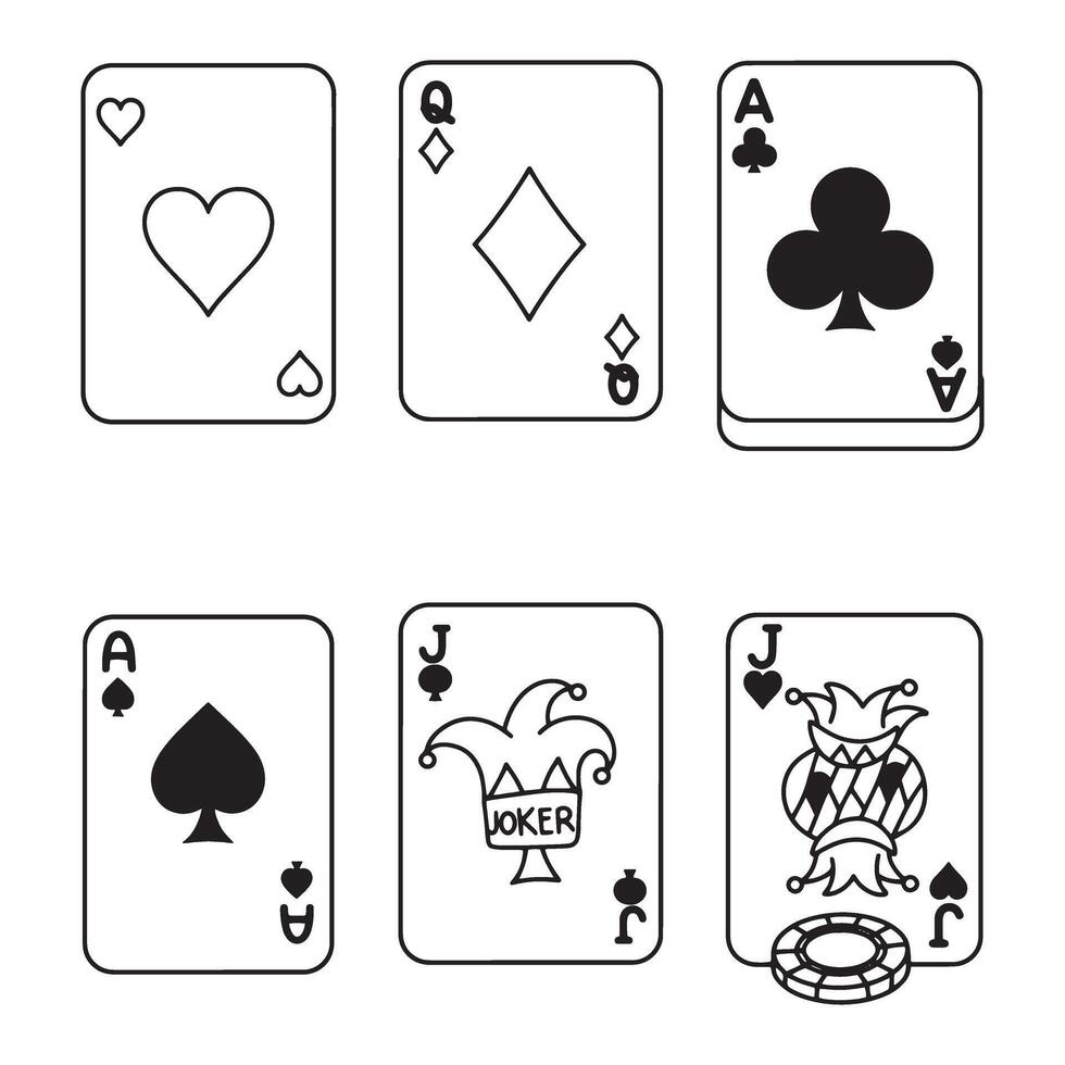 Playing Card Art Learning Steps Explore Techniques for Realistic Illustrations vector
