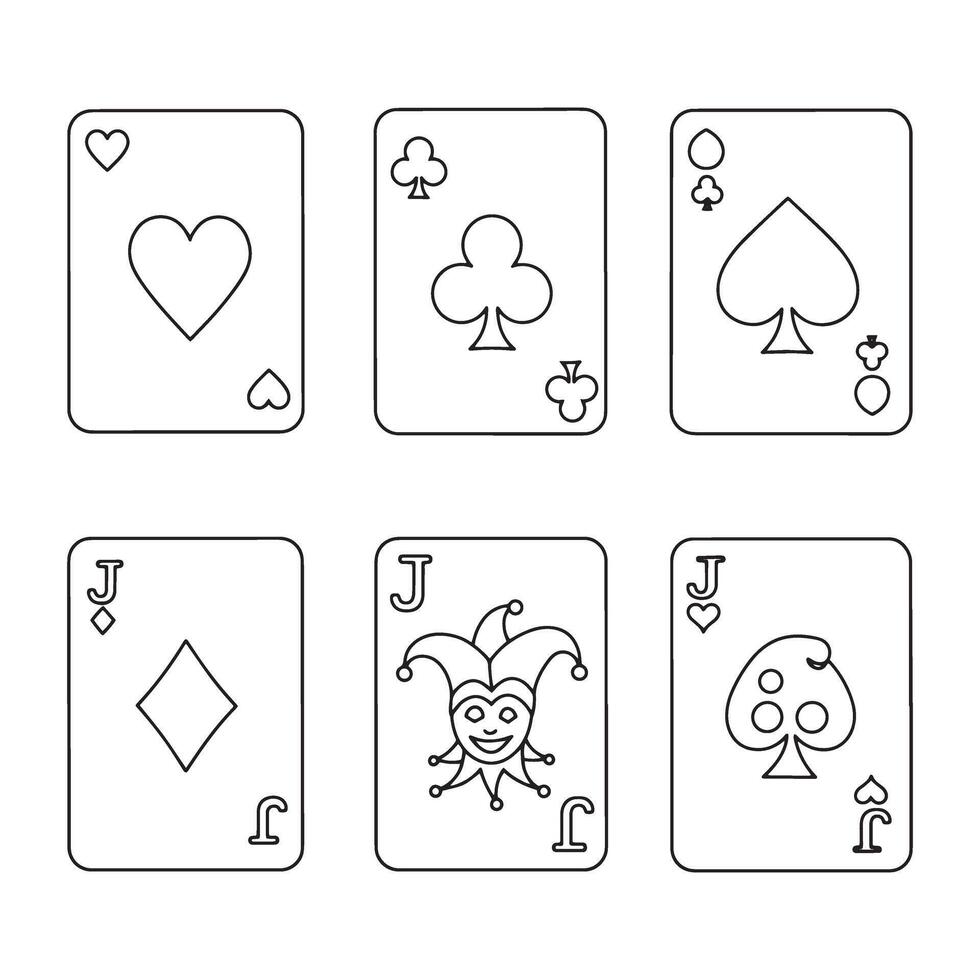Beginner Playing Card Sketch Tutorial Learn to Perfect Ace and Jack Art vector