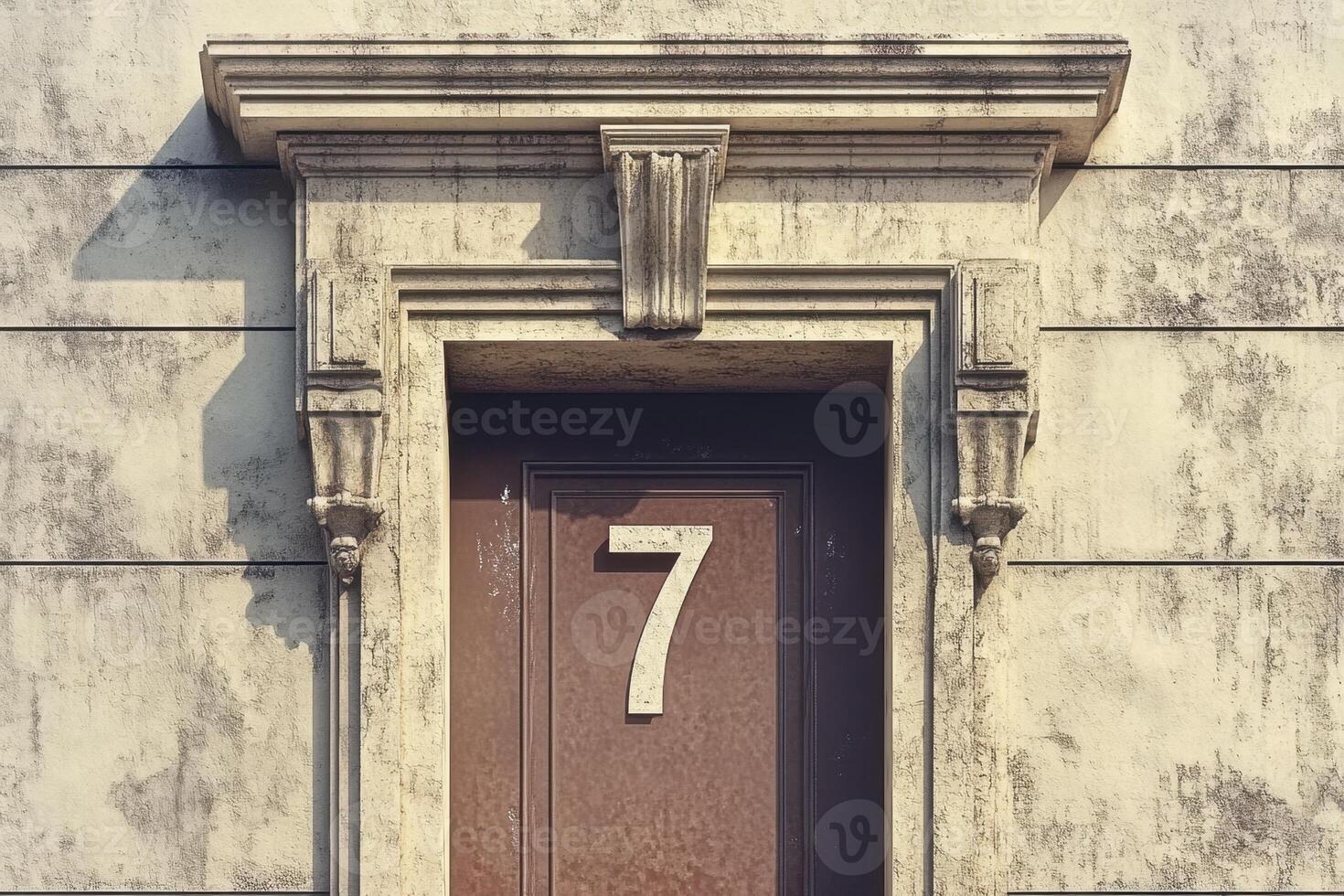 A door with the number 7 on it photo