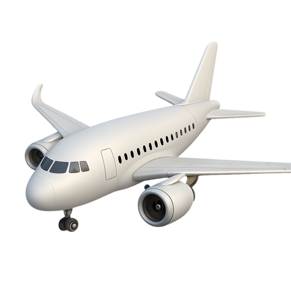 Detailed airplane model with transparent background aviation showcase studio environment close-up viewpoint for design enthusiasts png
