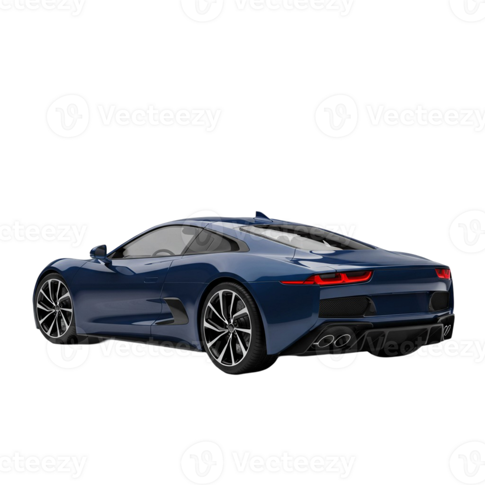Isolated automobile on a transparent surface png