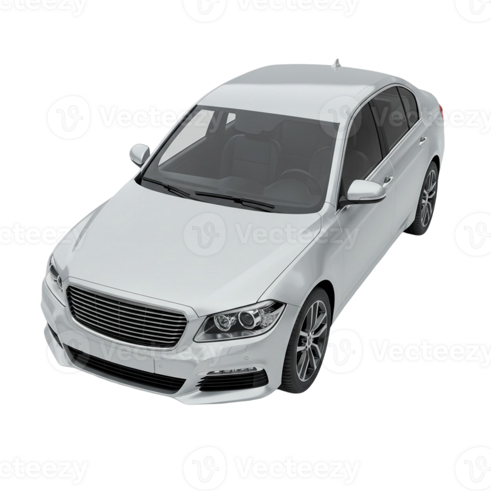 Car alone on an invisible background png