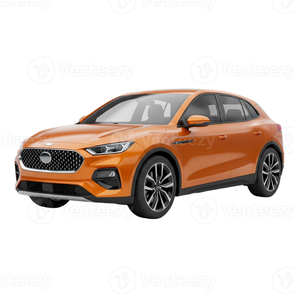 Transparent background featuring a lone car png