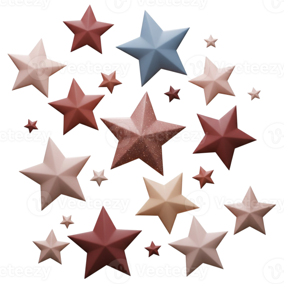 Stars with background transparency enabled png