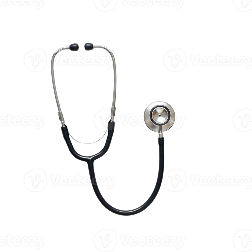 Isolated stethoscope over a see-through background png