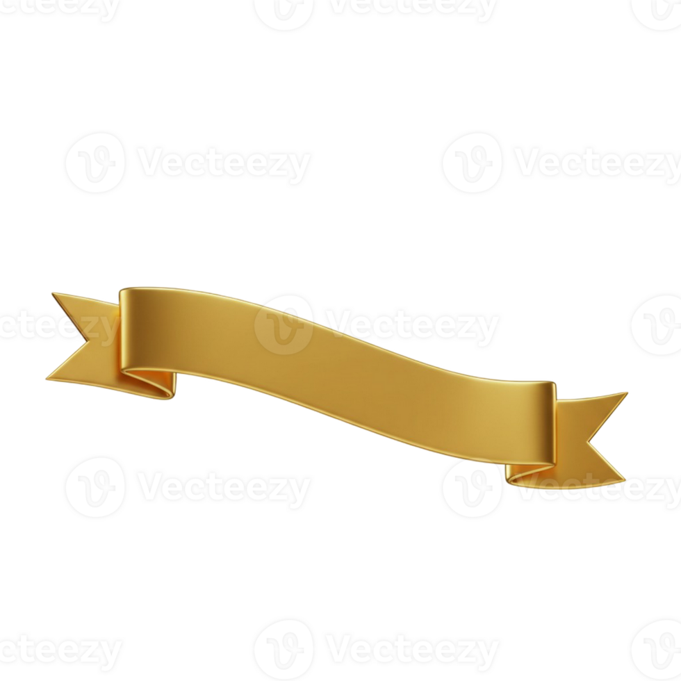 Digital ribbon over a transparent canvas png