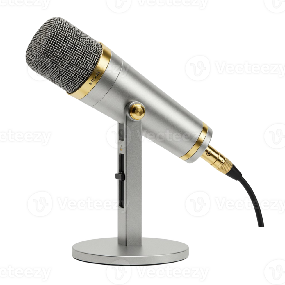 Microphone isolated on transparent background png