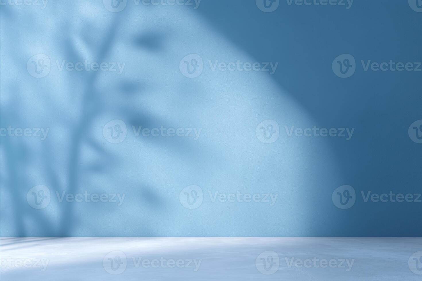 Soft blue background with gentle shadows creating a serene atmosphere ideal for product display or artistic presentations, showcasing a calming aesthetic concept photo