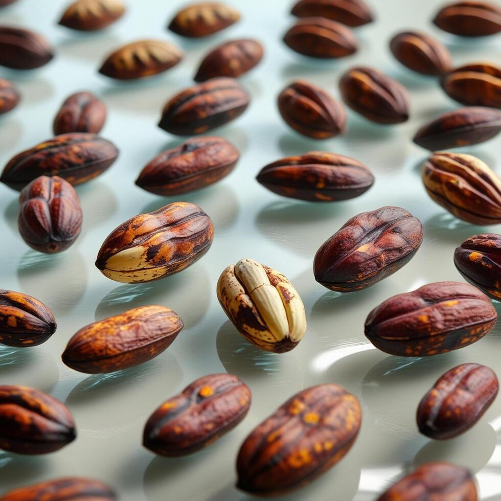 a close up of a bunch of nuts photo