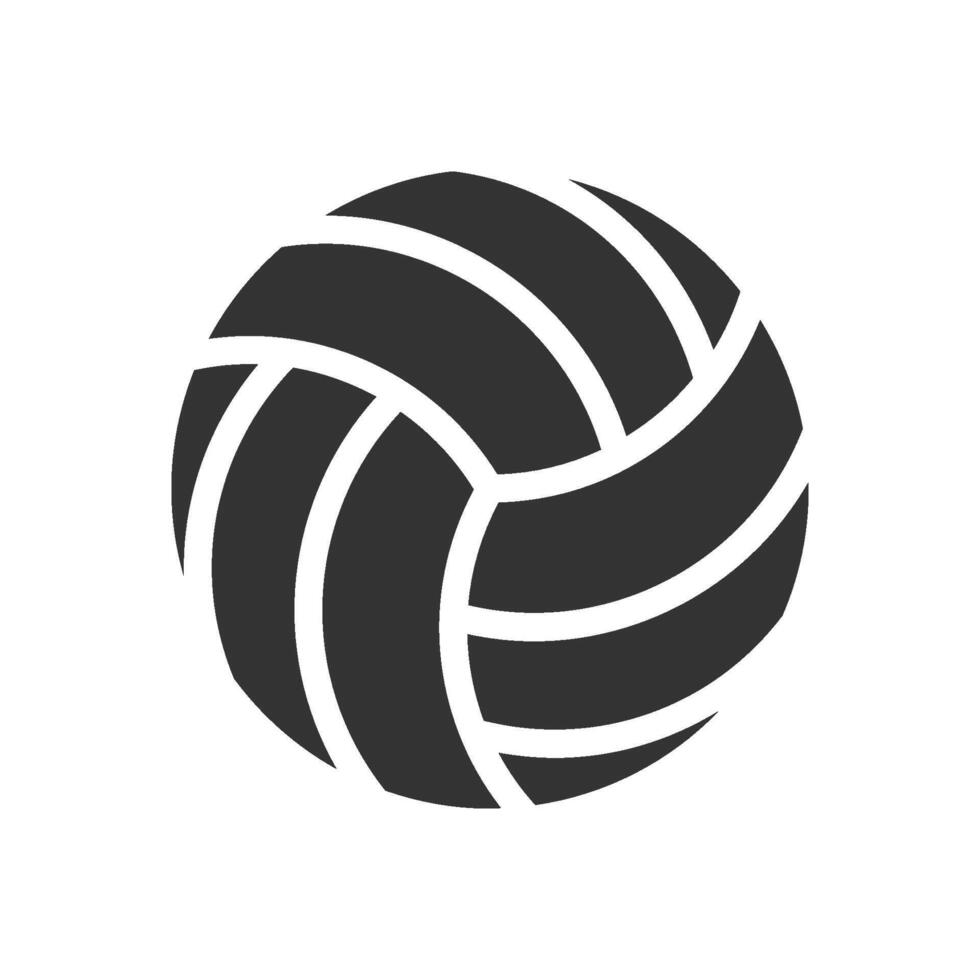 Volleyball icon. perfect for use in sports-related designs, illustrations, or web graphics. The clean and minimalist style is suitable for various applications. vector