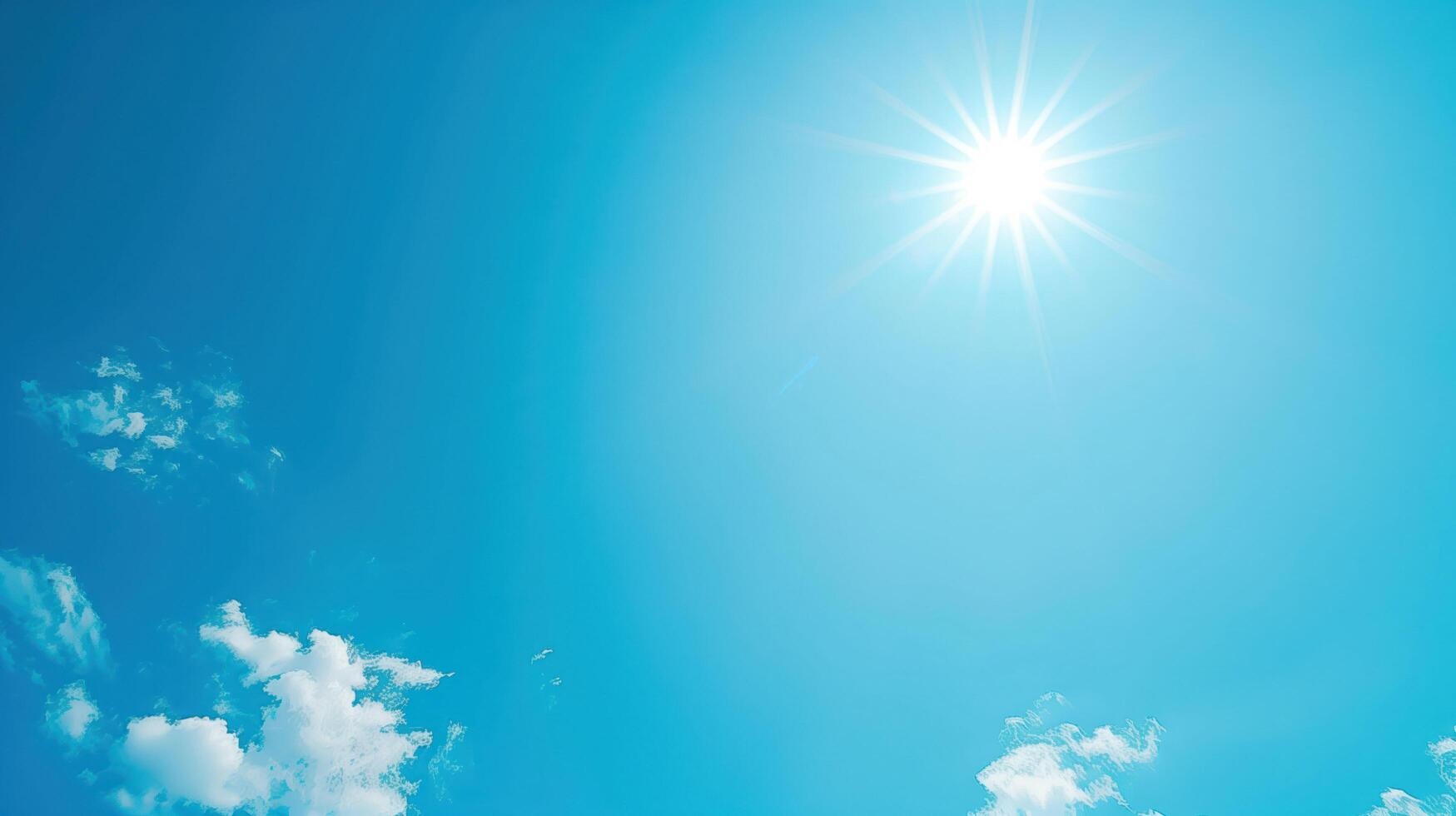 The sky is blue and clear photo