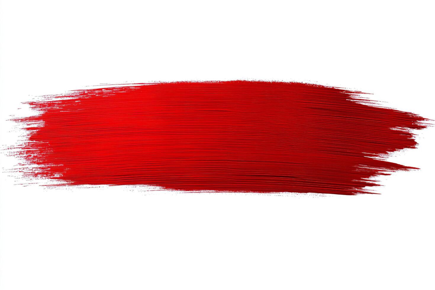 simple red brush stroke on a white background photo