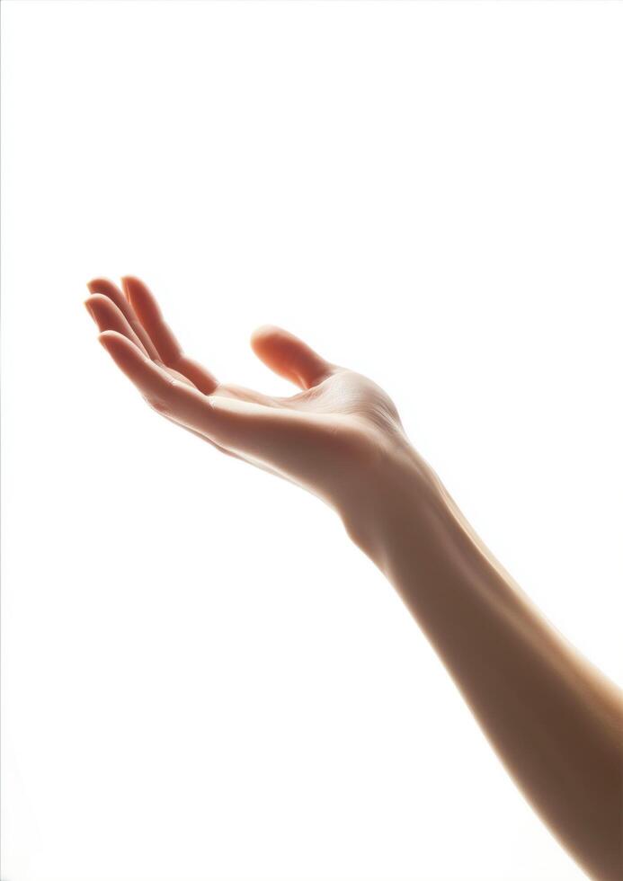 bare hand rise to air photo