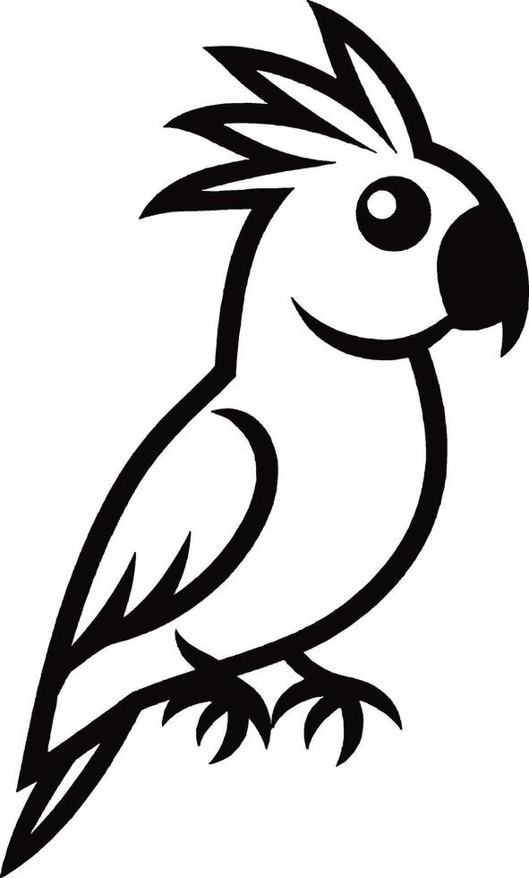 Illustrating Parrots Learn Art Techniques for Feather Details and Beak Shading vector