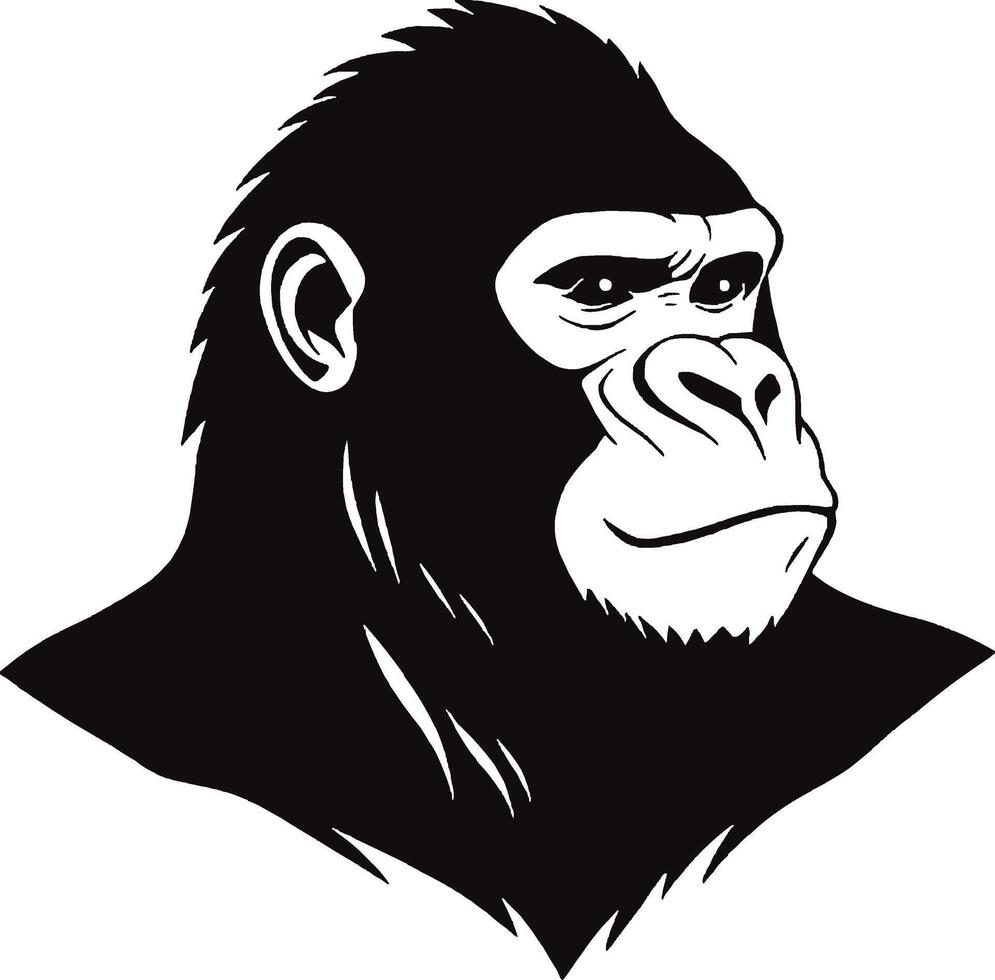 Mastering Gorilla Illustration Step Guide for Perfecting Fur and Facial Details vector