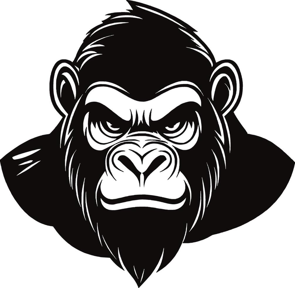 Illustrate Gorilla Faces Learn Art Methods for Expressive and Powerful Drawings vector