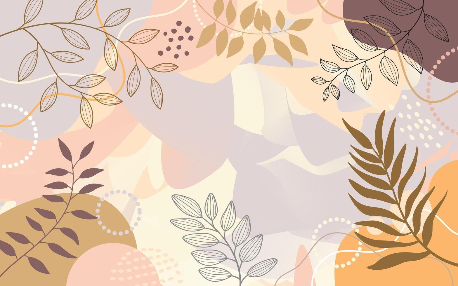 Background with autumn leaves. vector