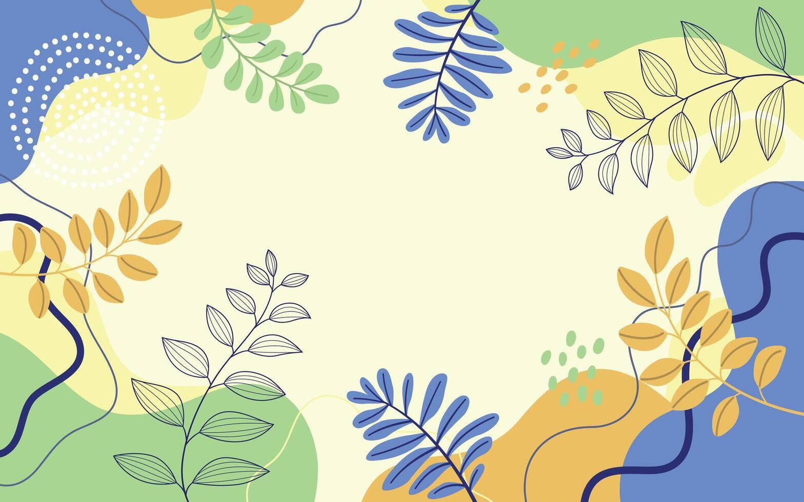 Abstract tropical plants backgrounds for design vector
