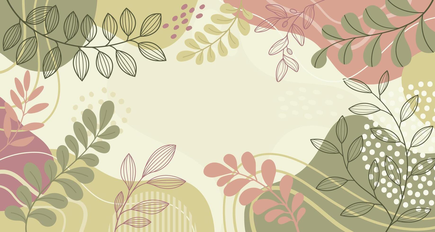 Spring leaves background for design vector