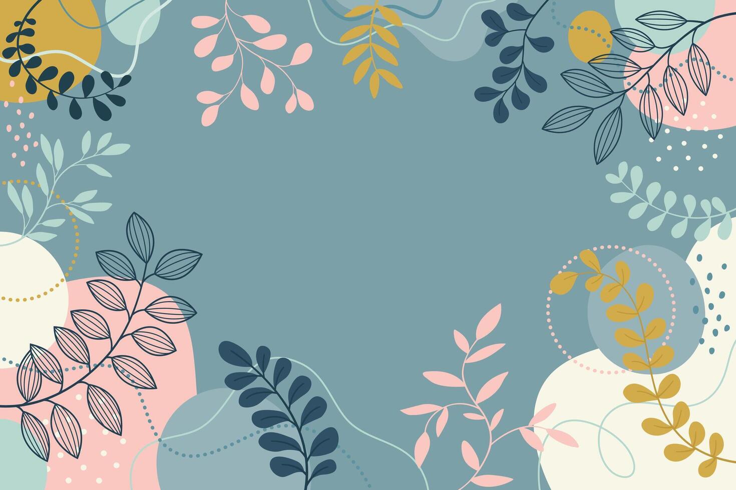Abstract Plant Art design for print vector