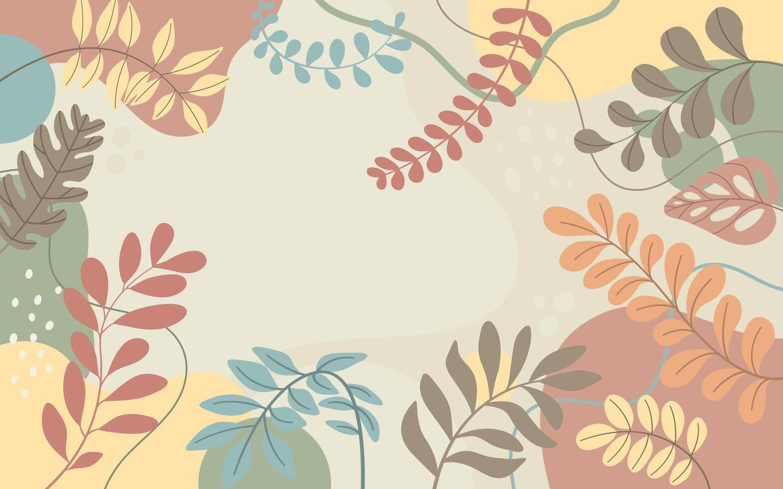 Autumn leaves abstract backgrounds for design vector