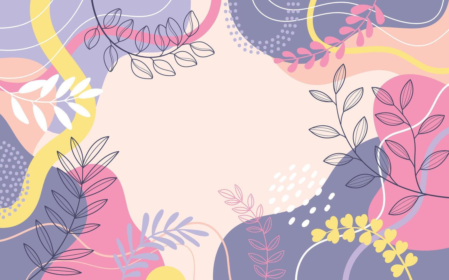 Color splash simple modern style with spring background vector