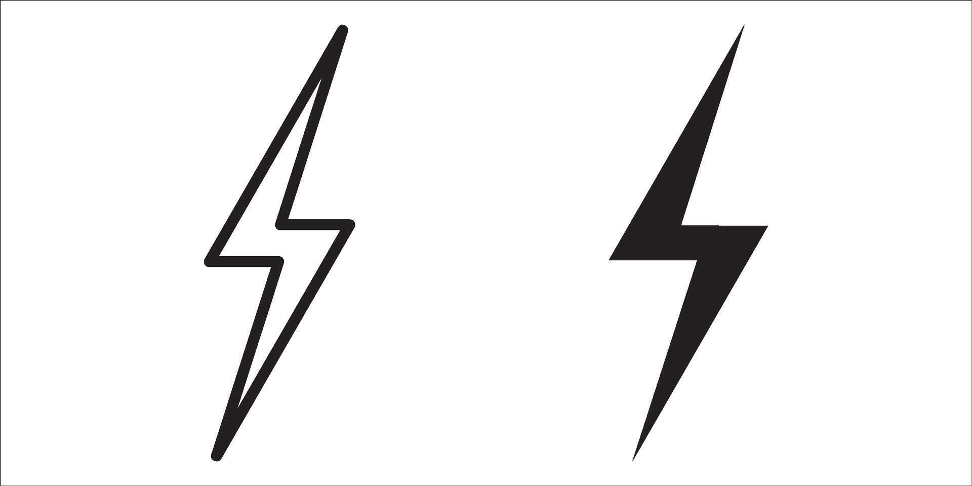 Thunder Bold Lightning Flash icons, Lightning bolt icon. lightning logo electric, set of thunder and lightnings. Lightning bolt signs, Lightnings icon set illustration. vector