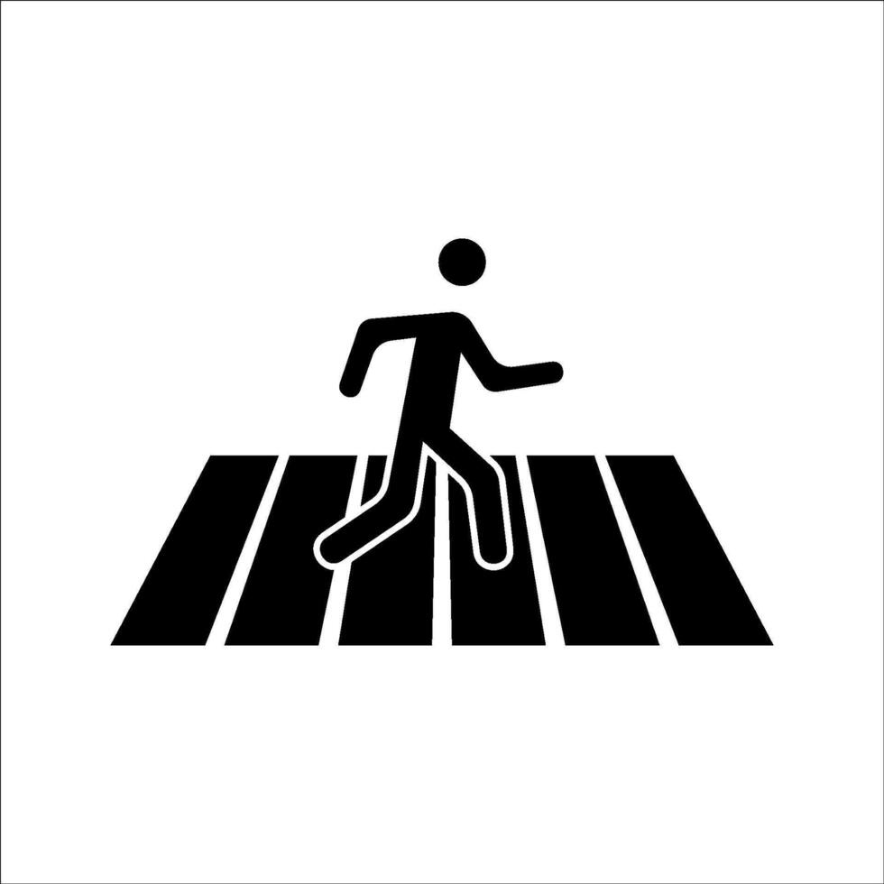 Crosswalk icon. illustration vector