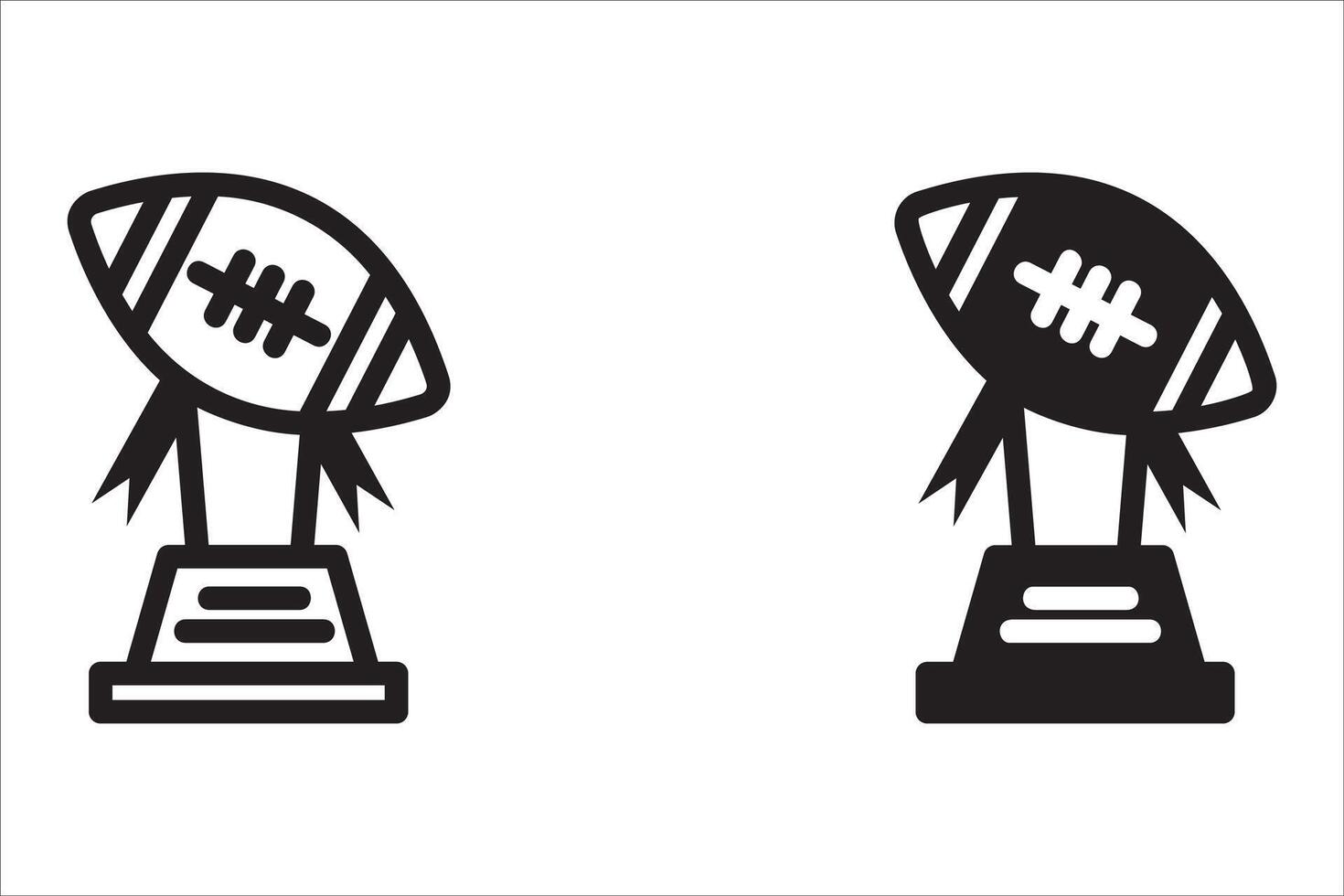 rugby award icon with white background stock illustration vector