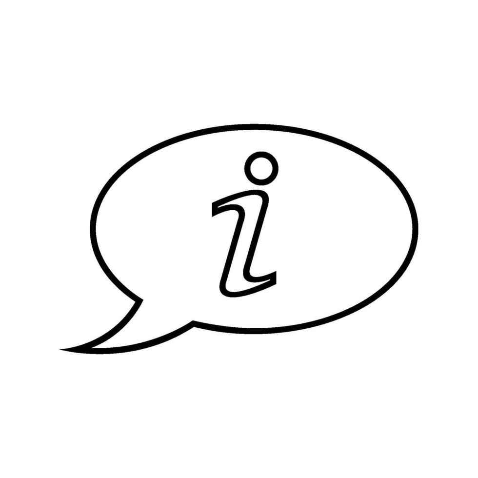 of Information icon symbol. Illustration. vector