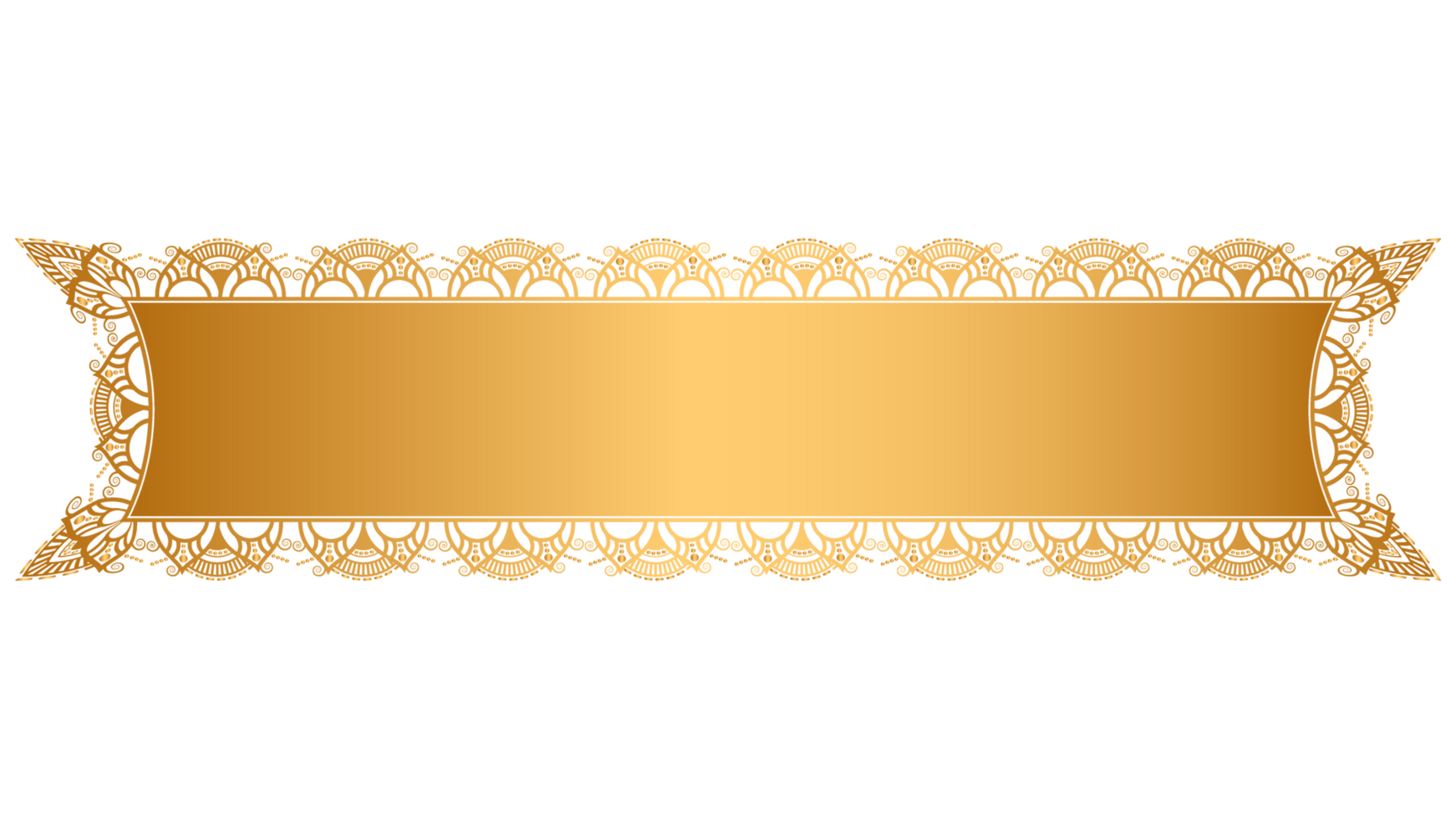 Luxury mandala islamic arabic text box title frame banner set png