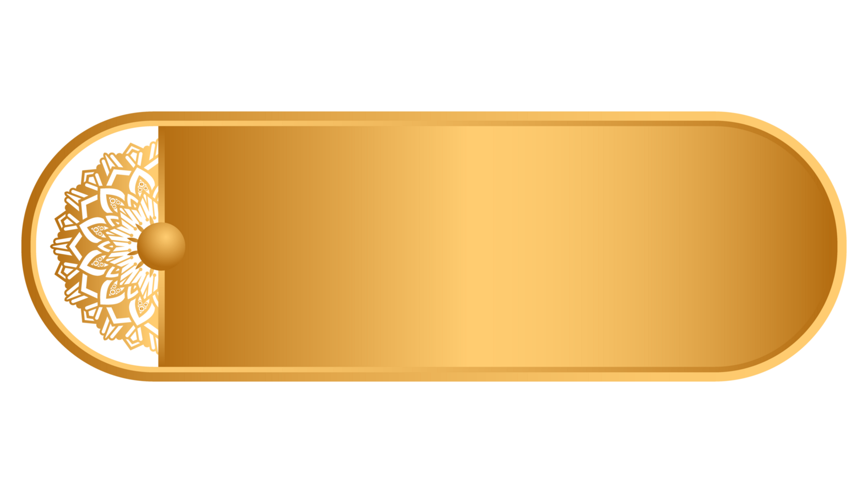 Islamic simple text box with ribbons banner png