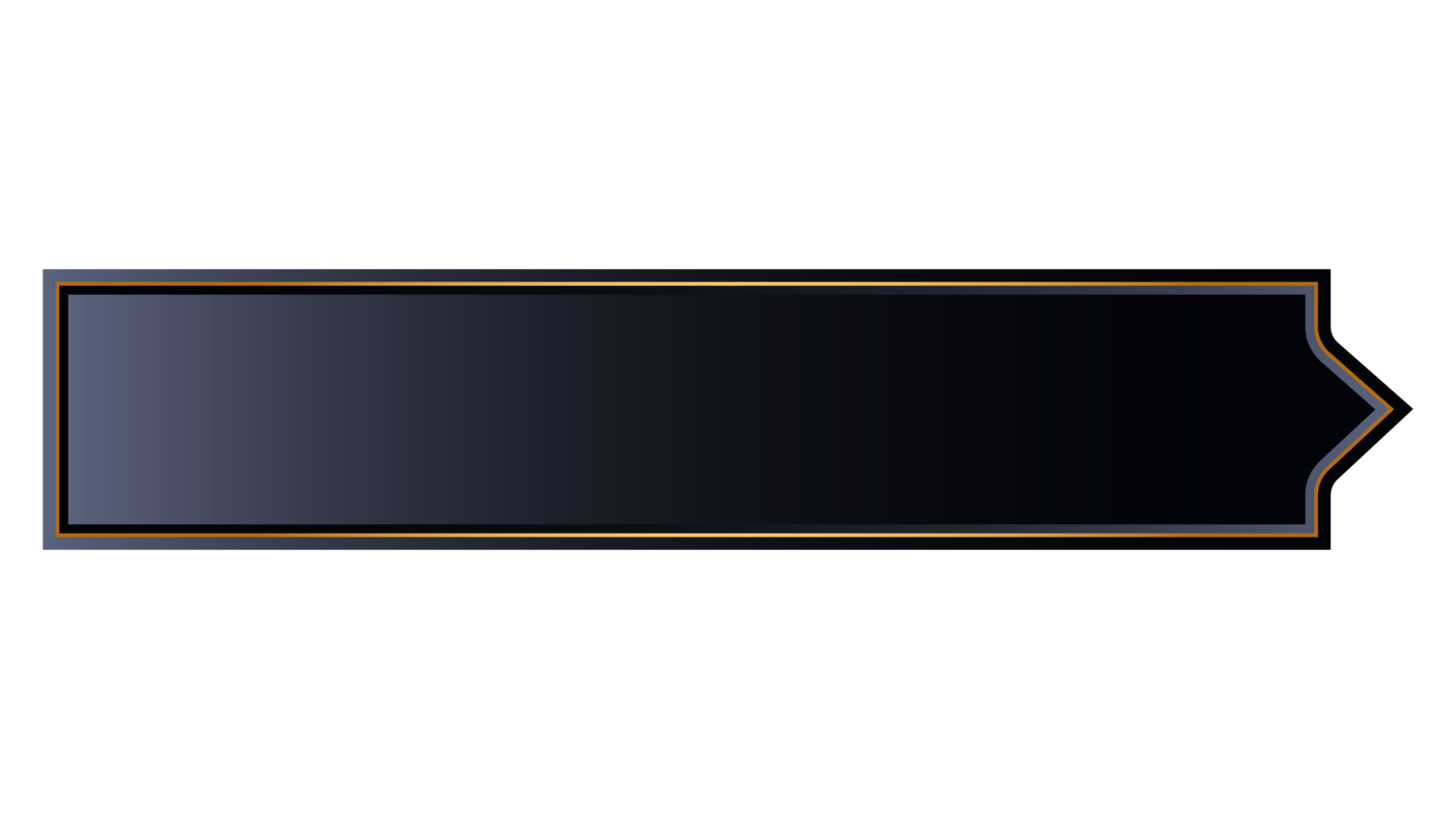 Decorative gold and black frames collection png