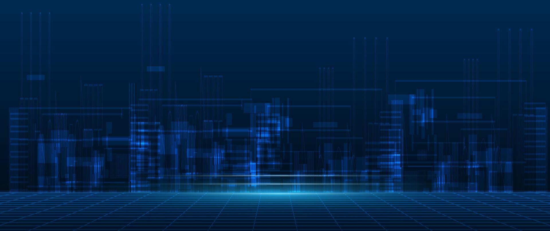 Illustration Abstract Digital technology vector