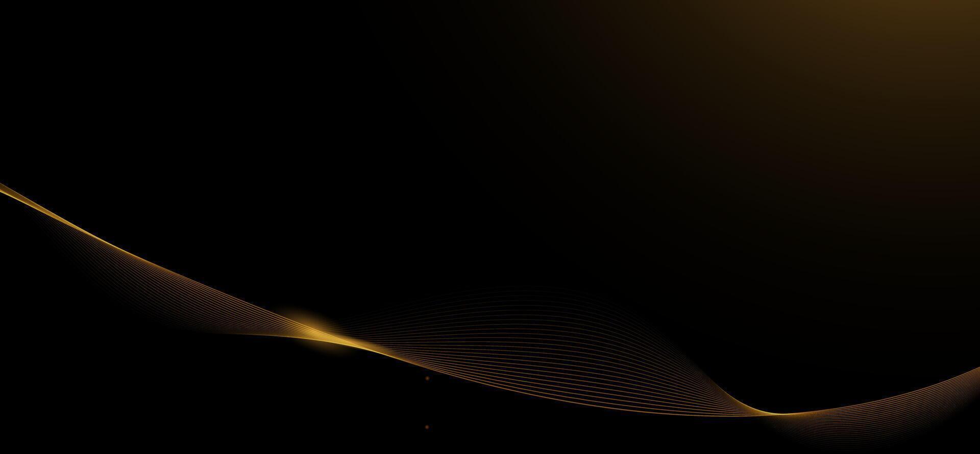Gold lines background for banner template vector